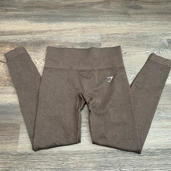 Gymshark Pants - Gymshark Brown Adapt Fleck Seamless Leggings Small